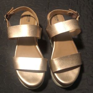 Mossimo Rose Gold Platform Sandals